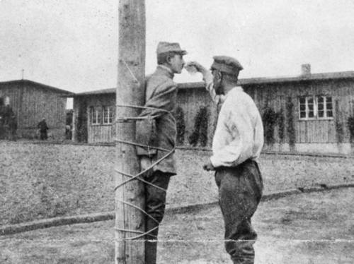 Punishment at the Stendal Prisoner Camp in Germany (1916)