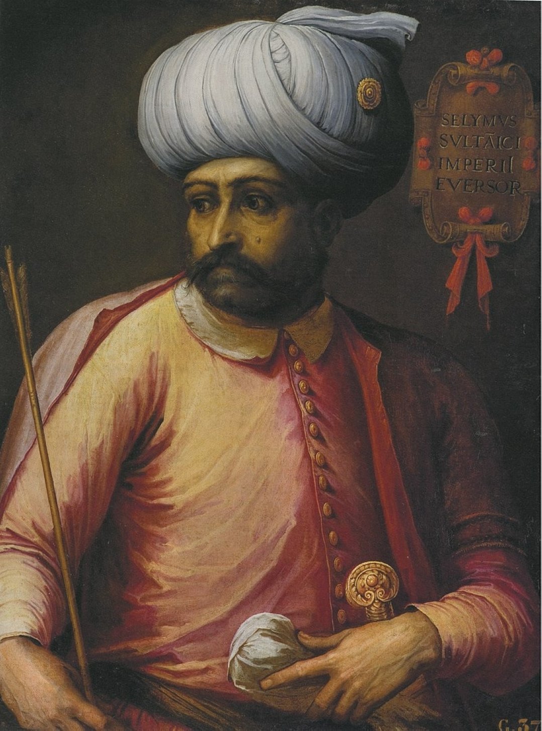 A portrait of Sultan Selim by an unknown European painter.