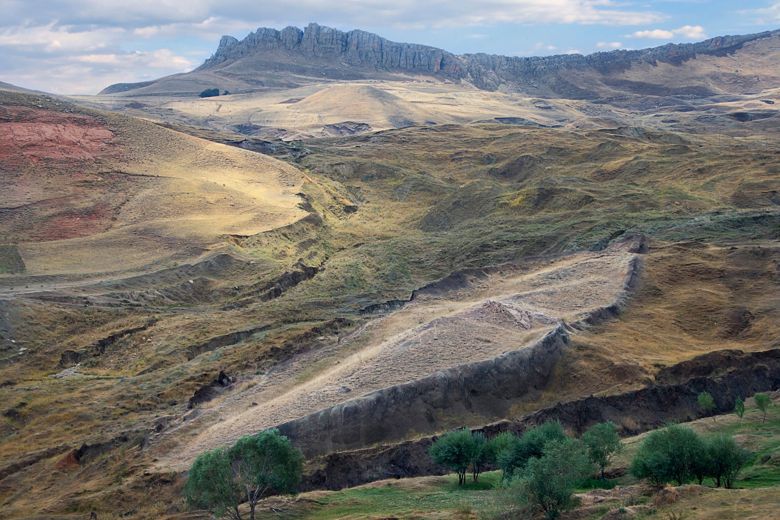A boat-shaped rock formation some believe is the remains of Noah's Ark at the spot near Mount Ararat, in Doğubeyazıt, Ağrı, eastern Turkey. (Shutterstock Photo)
