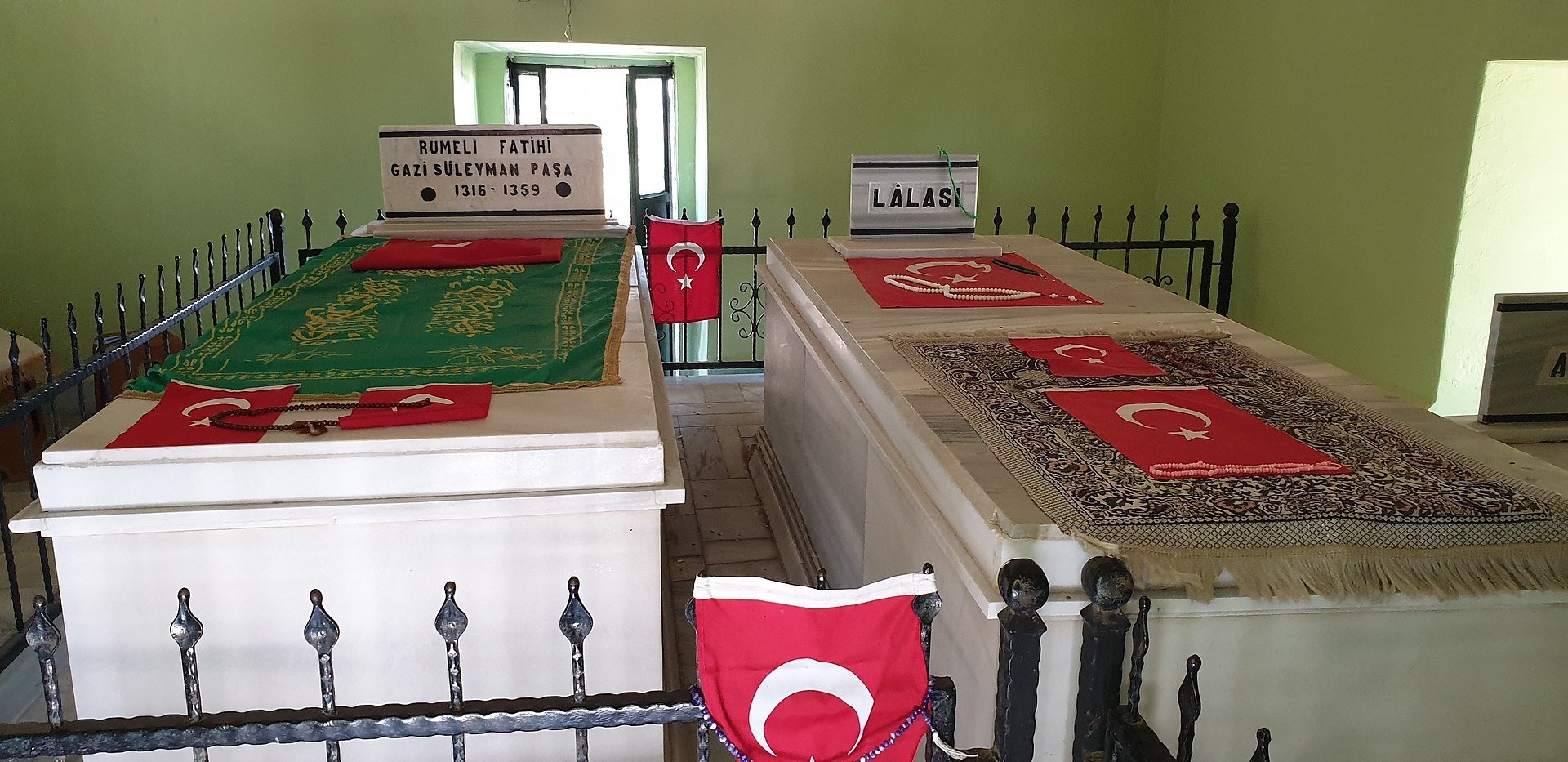 A view from the tomb of Süleyman Pasha in Bolayır.