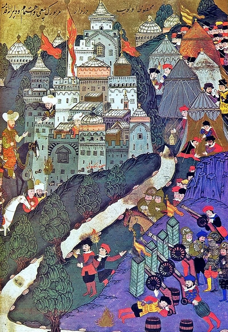 A depiction of the Battle of Nicopolis by Turkish miniaturist Nakkaş Osman.