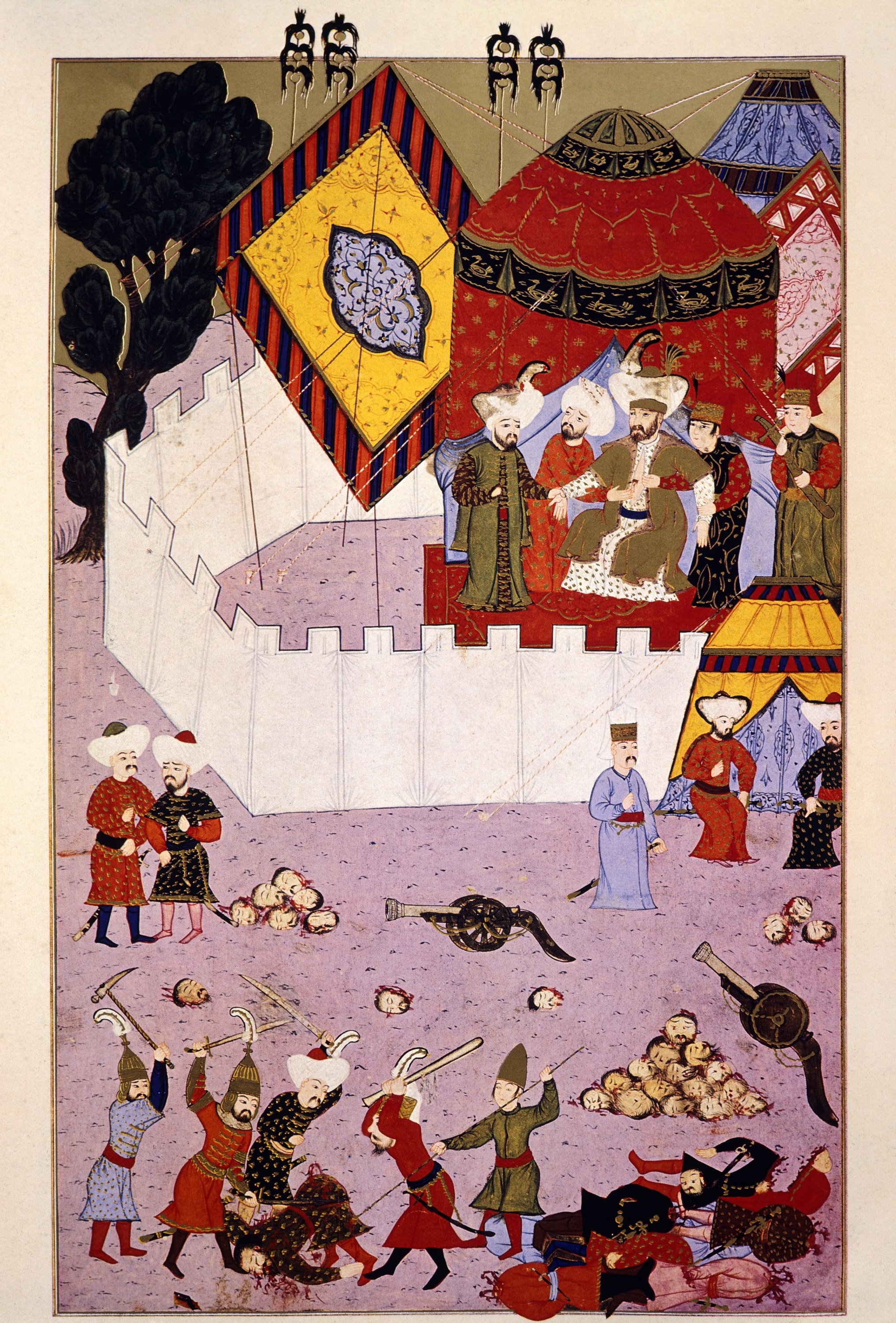 An Ottoman miniature depicts the Battle of Ankara.