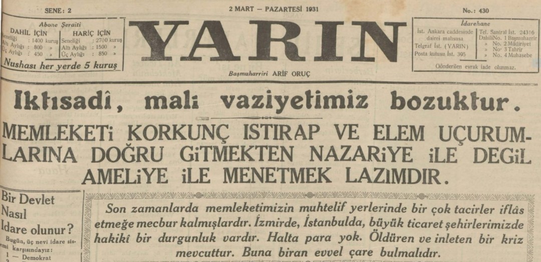 Tek Parti Devri Ekonomisi