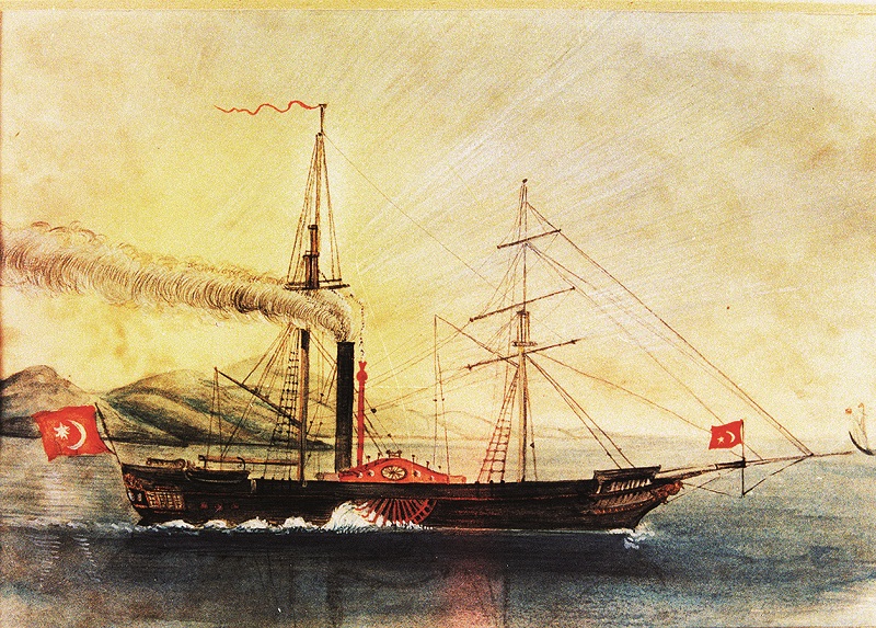 Sultan Mahmudun buğu gemisi