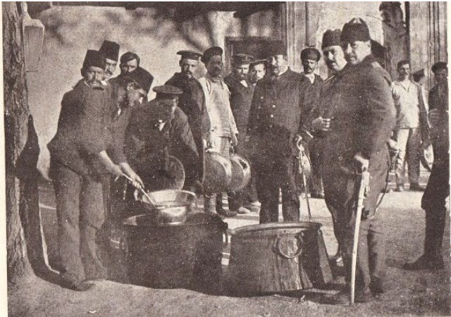 Meal Distribution in the Prisoner Camp