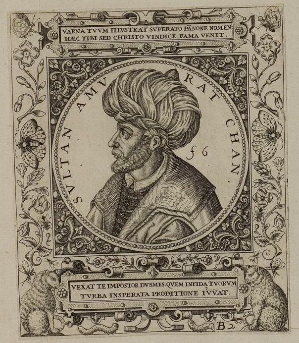 A depiction of Ottoman Sultan Murad I. 