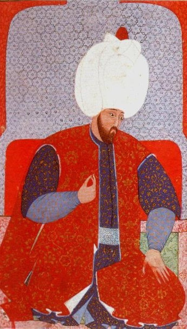 A miniature of Sultan Suleiman I by Nakkaş Osman.