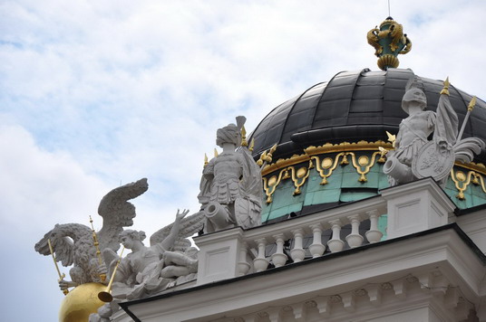 Statues depicting turbaned Ottomans in the Hofburg Imperial Palace