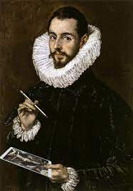 Ressam El Greco ve dantelli kravat