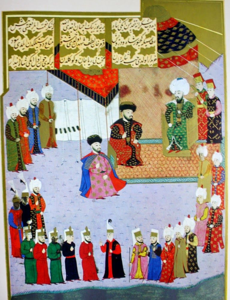 Kırım Hanı Mengli Giray Sultan II. Bayezid'in huzurunda - Hünername