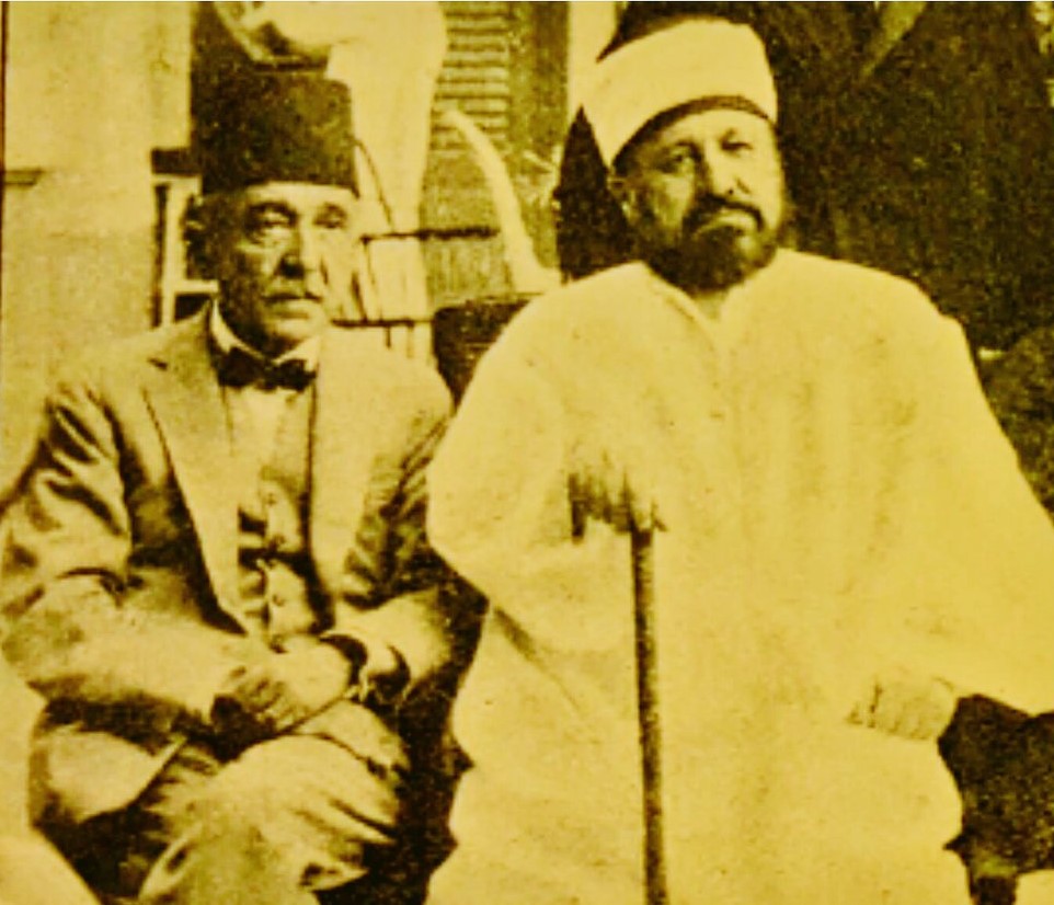 Şair Ahmed Şevki ile - Kahire 1928